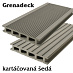 terasové palubky Grenadeck šedá kartáčovaná terasové palubky Grenadeck šedá kartáčovaná