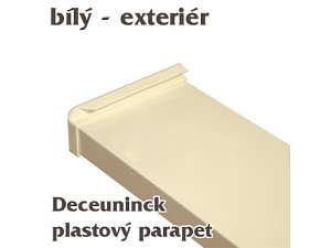 parapet Deplas - bílý hranatý parapet Deplas - bílý hranatý