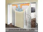 Posuvné dveře 2x70/197, sada