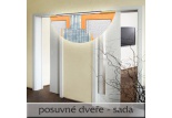 Posuvné dveře 2x80/197, sada