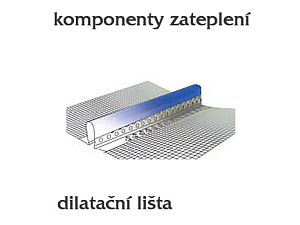 Dilatační lišta PVC průběžná