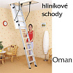 Hliníkové půdní schody Oman ALU