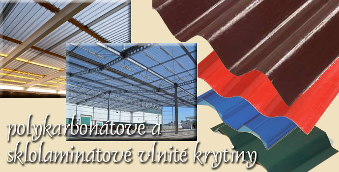 střešní vlnovky a trapézové krytiny