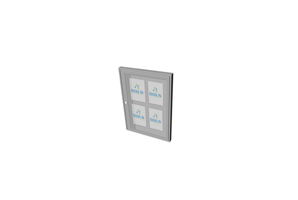 Informační vitrína interiérová 500x700mm, 4xA4