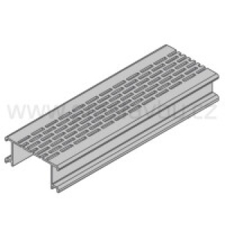 Ventilační mřížka Twinson P9442 - hliníková 12 černá /6 m