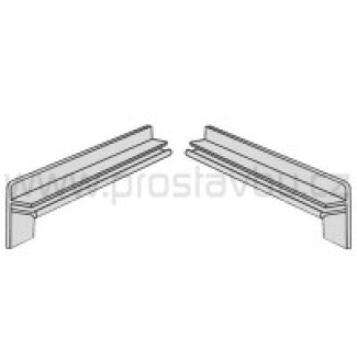 Krytka boční hliníková na omítku KLASIK PA7624 - 240 mm - 04 tmavě hnědá (pravá+levá)
