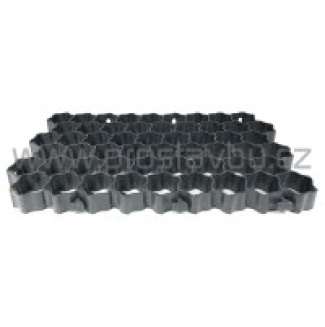 Zatravňovací dlažba geoSYSTEM S60 černá - 600x400x40 mm /0,24 m2