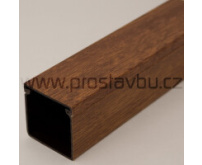 Zakrývací profil s uzávěrem 40x40mm Modular P6114 - 8001 fólie Zlatý dub (Renolit)