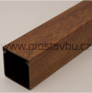 Zakrývací profil s uzávěrem 40x40mm Modular P6114 - 8001 fólie Zlatý dub (Renolit)