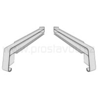 Krytka boční plastová KLASIK PA6621 - 210 mm - 04 tmavě hnědá (pravá+levá)