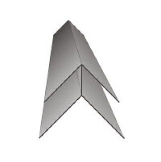 Vnější rohový profil Prostavbu Profi Decor P517 - 5105 fólie Světle šedá (Lichtgrau)