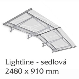 Sedlová vchodová stříška 2480 x 910 mm           iiiiiiiiiiiiiiiii