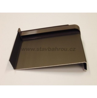 Venkovní okenní hliníkový parapet - elox bronz C33