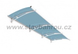 Vchodová stříška Polymer, Lightline L 2700 x 950 mm markýza