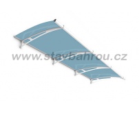 Vchodová stříška Polymer, Lightline L 2700 x 950 mm markýza