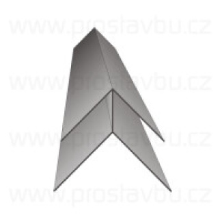 PROFIL rohový vnější P517 - fólie hnědá palisandr 7505