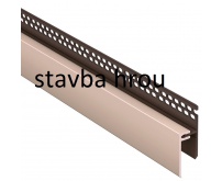 Lemovací U profil 2-dílný vrchní větrací SOLID BRICK a SOLID STONE SU262 - S01 béžový /3 m