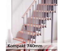 Přímé schodiště Kompakt 740mm