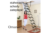 Skládací půdní schody Oman Termo nůžkové