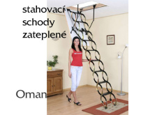 Skládací půdní schody Oman Termo nůžkové
