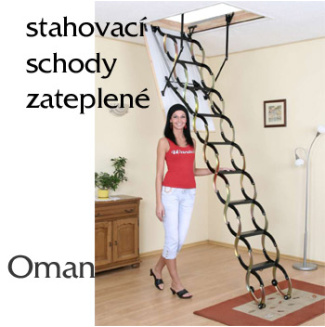 Skládací půdní schody Oman Termo nůžkové