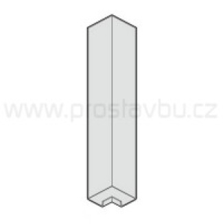 Spojka - vnější roh DecoFOAM P6073 - bílá 003