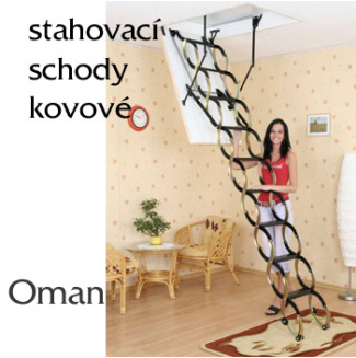 Skládací půdní schody Oman Nůžkové