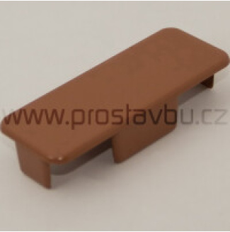 Krytka rovná pro plotovku 80x32 mm Modular P1807 - 160 zlatý dub