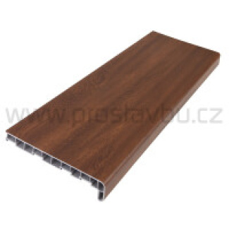 Parapet vnitřní plastový DECOSILL PP2300 - 300 mm - 1042 ořech