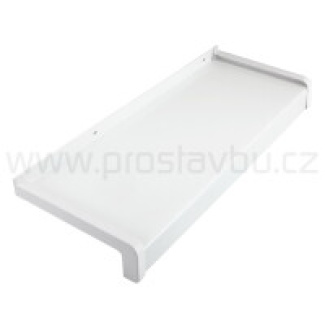 Parapet venkovní hliníkový tažený KLASIK PA6300 - 300 mm - 01 bílá