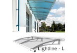 Vchodová stříška Polymer, Lightline L základní modul 1916 x 950 mm