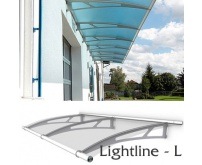 Vchodová stříška Polymer, Lightline L základní modul 1916 x 950 mm