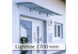Vchodová stříška Lightline 2700 x 950 mm                   iiiiiiiiiiiiiii