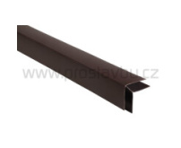 Vnější rohový profil Prostavbu Color P117 - 08 hnědá
