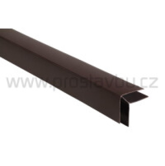 Vnější rohový profil Prostavbu Color P117 - 08 hnědá