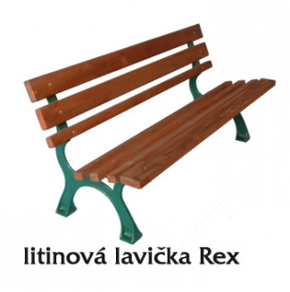 Litinová lavička Rex