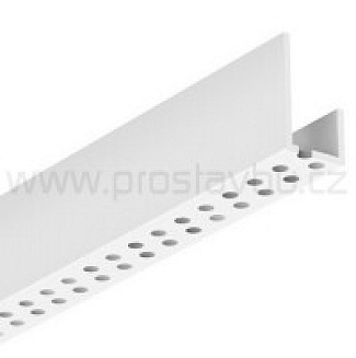 Lemovací U profil 1-dílný perforovaný KERRAFRONT FS-261 - 01 bílá (White) /3 m