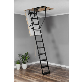 Půdní schody  OMAN s odolným kovovým žebříkem SOLID MAXI