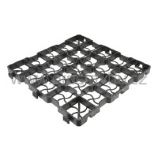 Zatravňovací dlažba geoSYSTEM GE25 černá - 415x415x25 mm /0,172 m2