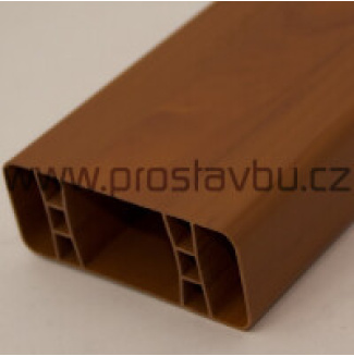 Plotový profil - plastová plotovka 80x32 mm Modular P6058 - 160 zlatý dub