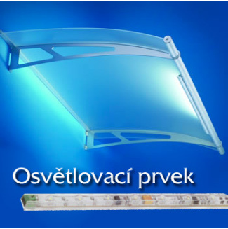 Osvětlovací prvek pro stříšky Polymer Lightline