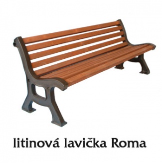 Lavička z litiny - Roma