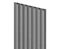 Obkladové panely Vilo MPC MODULO - akustický lamelový panel S - Brushed Steel /0,14 x 2,65 m