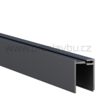 Lemovací U profil 2-dílný SOLID BRICK-STONE-SANDSTONE SU252 - S02 tm.šedý /3 m