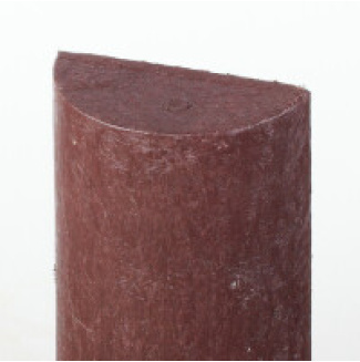 Plotovka Traplast půlkruhová 79x35 mm rovná T33002 - hnědá - délka 2,0 m