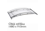 Oblé vchodové stříšky 1480 x 910 mm           iiiiiiiiiiiiiiiiiiiiiiiiii          