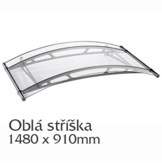 Oblé vchodové stříšky 1480 x 910 mm           iiiiiiiiiiiiiiiiiiiiiiiiii          