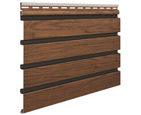 Fasádní obklad - lamela WOOD SIDING SVP-B6 FRONTO V-BLACK - 64 ořech /2,95 m