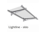 Vchodová stříška Polymer, Lightline s bezpečnostním sklem - markýza