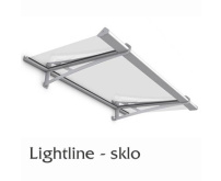 Vchodová stříška Polymer, Lightline s bezpečnostním sklem - markýza